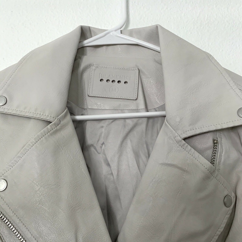 BLANKNYC Gray Zip Faux Leather Moto Jacket - Picture 5 of 9